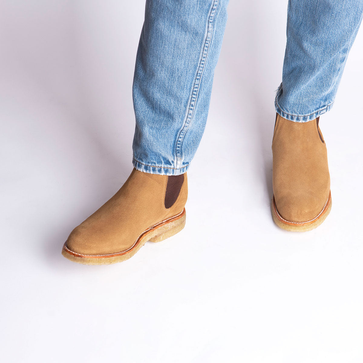 ARMANDO Chelsea Boot Beige Im Angebot