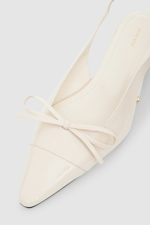 Zoey Slingback Heels - Bone Crinkled Patent Online-Verkauf – Bild 5
