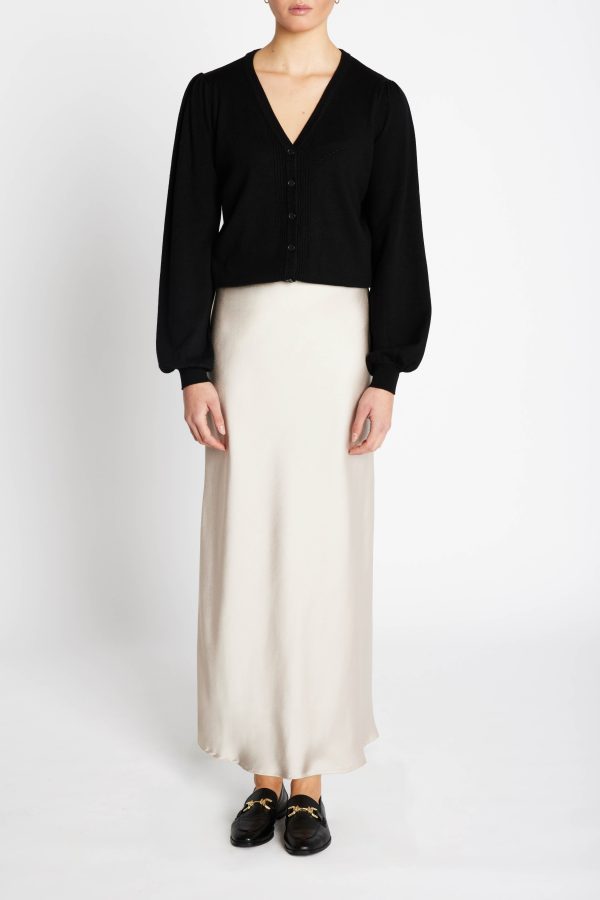 AnemoneBBCarlinas cardigan - Black Online-Verkauf