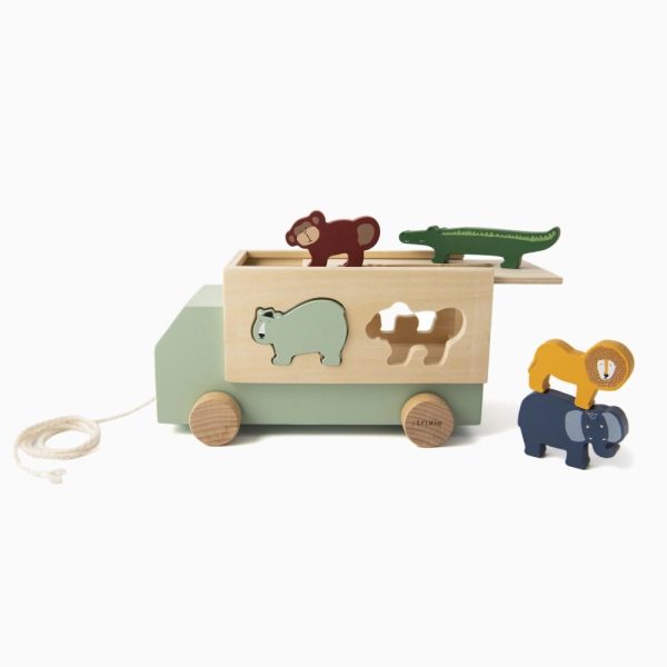 Holzspielzeug TIERTRUCK für Kinder von Trixie Im Angebot