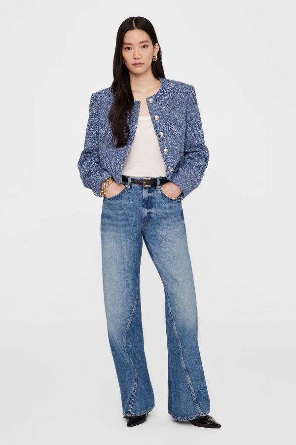 Amber Jacket - Blue Tweed Angebot